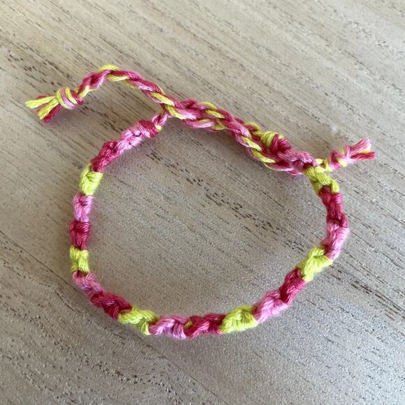 Handmade Jewelry - Tigerlily Bracelet, anklet, trendy, comfortable, tie, embroidery thread, woven,